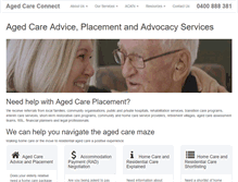 Tablet Screenshot of agedcareconnect.com.au
